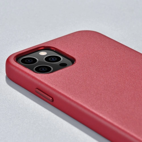 Kup Case iCarer Case Leder MagSafe Apple iPhone 12 mini rot - ICR273 - {ean13} - Sklep Home Screen
