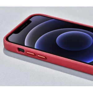 Kup Etui iCarer Case din piele MagSafe pentru Apple iPhone 12 mini roșu - ICR273 - {ean13} - Sklep Home Screen