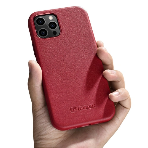 Kup Case iCarer Case Leder MagSafe Apple iPhone 12 mini rot - ICR273 - {ean13} - Sklep Home Screen