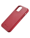 Buy iCarer Case Leather MagSafe Apple iPhone 12 Pro Max red - ICR274 - {ean13} - Home Screen Store Europe