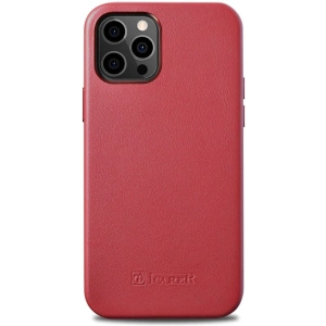 Kup Etui iCarer Case Leather MagSafe Apple iPhone 12/12 Pro czerwony - ICR275 - {ean13} - Sklep Home Screen