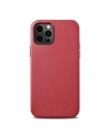 Case iCarer Case Leder MagSafe Apple iPhone 12/12 Pro rot