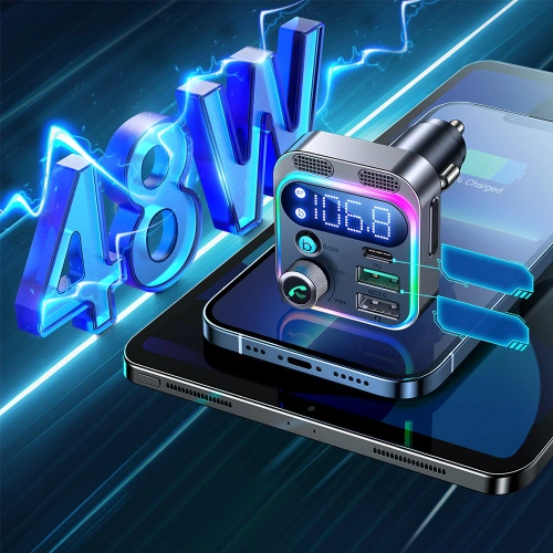 Kup FM-Transmitter Joyroom 48W PPS/PD/QC3.0 schwarz (JR-CL16) - JYR566 - {ean13} - Sklep Home Screen