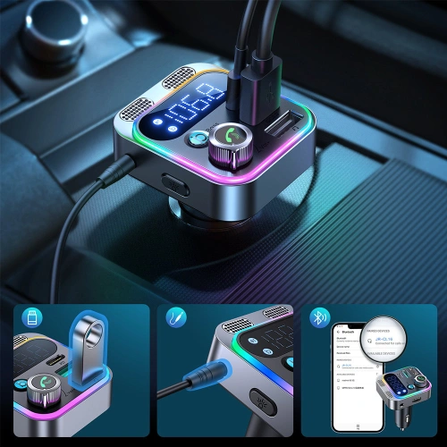 Kup FM-Transmitter Joyroom 48W PPS/PD/QC3.0 schwarz (JR-CL16) - JYR566 - {ean13} - Sklep Home Screen