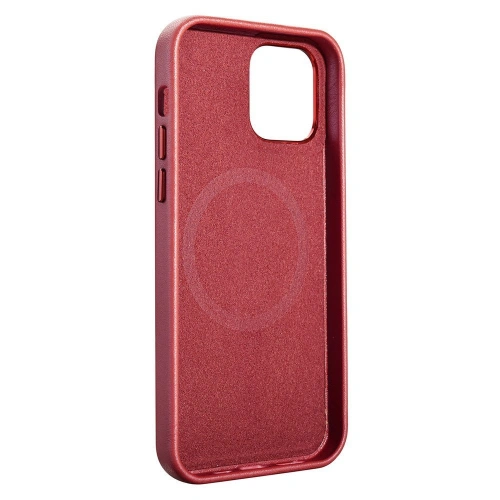 Kup Etui iCarer Case Bőr MagSafe Apple iPhone 12/12 Pro piros - ICR275 - {ean13} - Sklep Home Screen