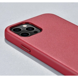 Kup Etui iCarer Case Leather MagSafe Apple iPhone 12/12 Pro czerwony - ICR275 - {ean13} - Sklep Home Screen