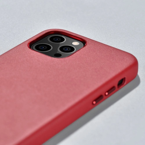 Kup Case iCarer Case Leder MagSafe Apple iPhone 12/12 Pro rot - ICR275 - {ean13} - Sklep Home Screen