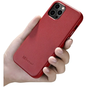 Kup Etui iCarer Case Leather MagSafe Apple iPhone 12/12 Pro czerwony - ICR275 - {ean13} - Sklep Home Screen