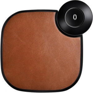 Kup Ładowarka bezprzewodowa iCarer Leather 2w1 Qi 10W do telefonu i Apple Watch brązowy - ICR276 - {ean13} - Sklep Home Screen