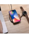 Kup Vezeték nélküli töltő iCarer bőr 2w1 Qi 10W telefonhoz és Apple Watch-hoz barna színben - ICR276 - {ean13} - Sklep Home Screen