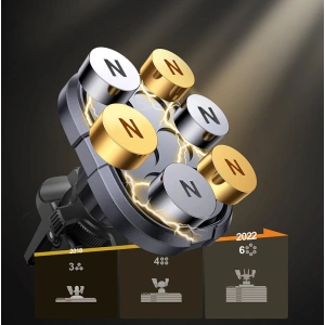 Kup Uchwyt samochodowy magnetyczny Joyroom Air Vent szary (JR-ZS311) - JYR568 - {ean13} - Sklep Home Screen