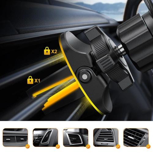 Kup Magnetický automobilový držák Joyroom Air Vent šedý (JR-ZS311) - JYR568 - {ean13} - Sklep Home Screen