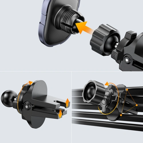 Kup Magnetischer Auto Halter Joyroom Air Vent grau (JR-ZS311) - JYR568 - {ean13} - Sklep Home Screen