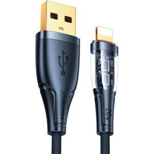 Kabel Joyroom Smart Power-Off USB-A/Lightning 2.4A 1.2m czarny (S-UL012A3)