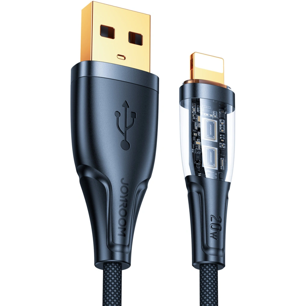 Kabel Joyroom Smart Power-Off USB-A/Lightning 2.4A 1.2m czarny (S-UL012A3)