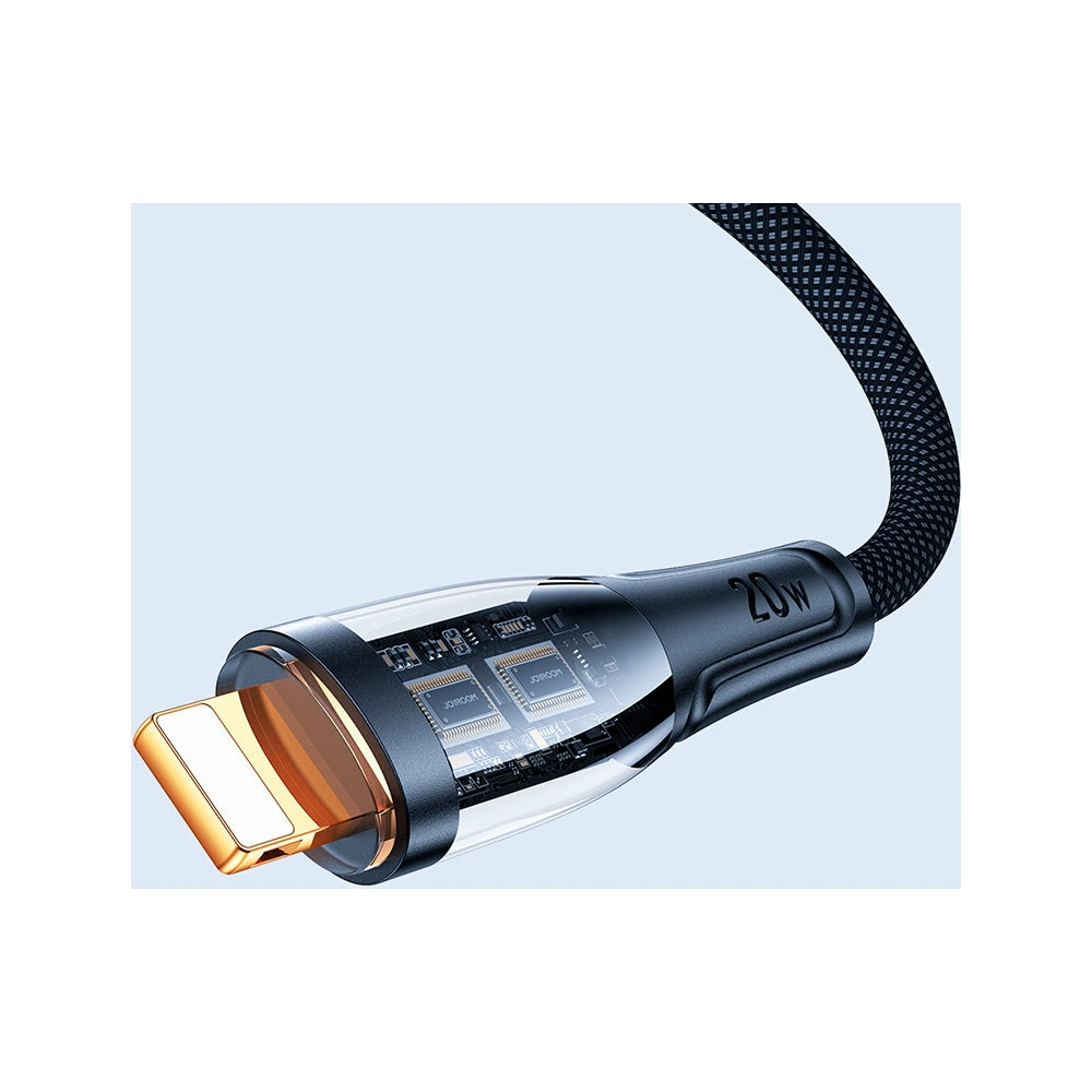 Kabel Joyroom Smart Power-Off USB-A/Lightning 2.4A 1.2m czarny (S-UL012A3)