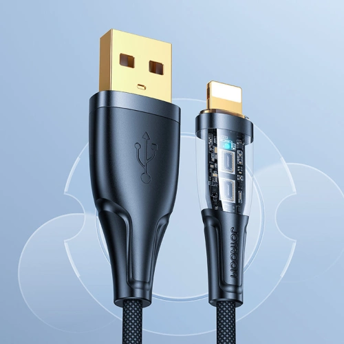 Kup Cablul Joyroom Smart Power-Off USB-A/Lightning 2.4A 1.2m negru (S-UL012A3) - JYR570 - {ean13} - Sklep Home Screen