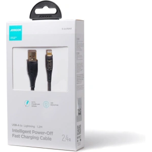 Kabel Joyroom Smart Power-Off USB-A/Lightning 2.4A 1.2m černý (S-UL012A3)