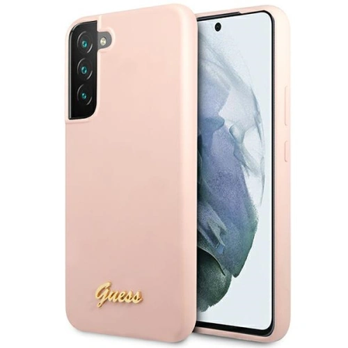 Kup Etui Guess GUHCS23MLSLMGPP Samsung Galaxy S23+ Plus růžový/pink hardcase Silicone Script Metal Logo - GUE2377 - {ean13} - Sklep Home Screen
