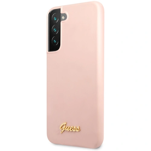 Kup Etui Guess GUHCS23MLSLMGPP Samsung Galaxy S23+ Plus růžový/pink hardcase Silicone Script Metal Logo - GUE2377 - {ean13} - Sklep Home Screen