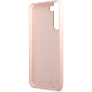 Etui Guess GUHCS23MLSLMGPP Samsung Galaxy S23+ Plus różowy/pink hardcase Silicone Script Metal Logo