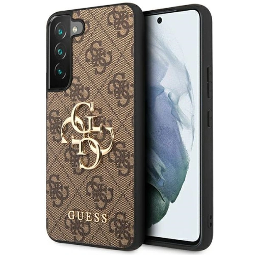 Kup Etui Guess GUHCS23S4GMGBR Samsung Galaxy S23 barna/brown hardver 4G Nagy Fém Logó - GUE2378 - {ean13} - Sklep Home Screen