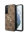 Etui Guess GUHCS23S4GMGBR Samsung Galaxy S23 barna/brown hardver 4G Nagy Fém Logó