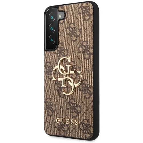 Kup Etui Guess GUHCS23S4GMGBR Samsung Galaxy S23 barna/brown hardver 4G Nagy Fém Logó - GUE2378 - {ean13} - Sklep Home Screen