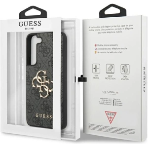 Buy Guess GUHCS23S4GMGGR Samsung Galaxy S23 grey hardcase 4G Big Metal Logo - GUE2379 - {ean13} - Home Screen Store Europe