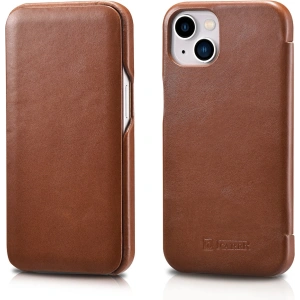 Kup Etui iCarer Curved Edge Vintage Folio Apple iPhone 13 brązowy - ICR284 - {ean13} - Sklep Home Screen