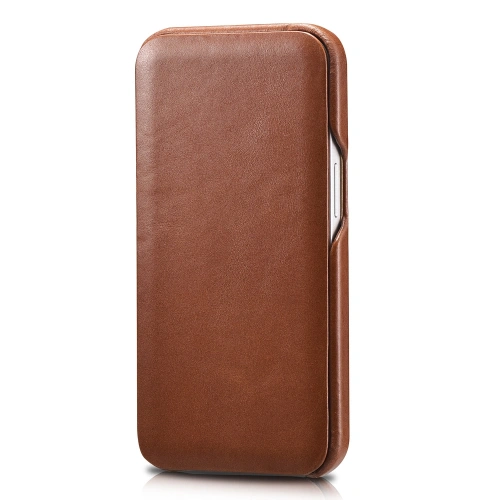 Kup Etui iCarer Curved Edge Vintage Folio Apple iPhone 13 brązowy - ICR284 - {ean13} - Sklep Home Screen