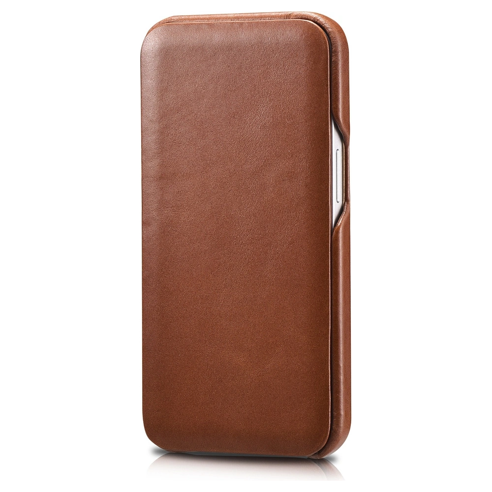 Etui iCarer Curved Edge Vintage Folio Apple iPhone 13 brązowy