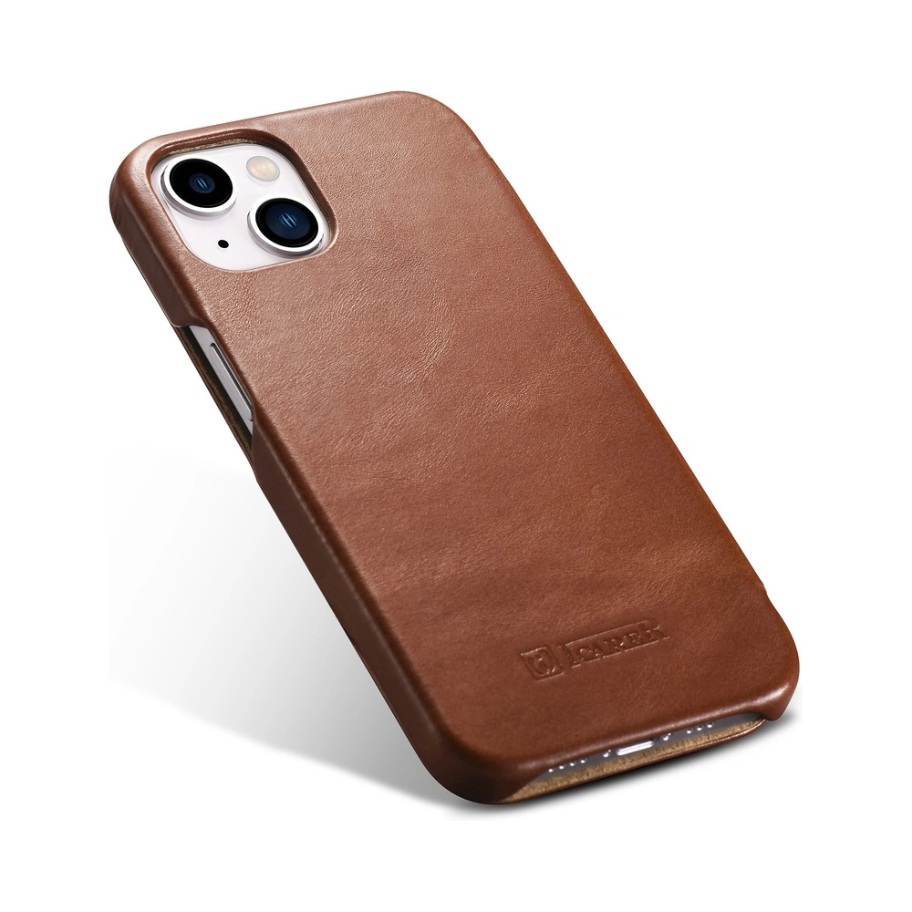 Etui iCarer Curved Edge Vintage Folio Apple iPhone 13 brązowy