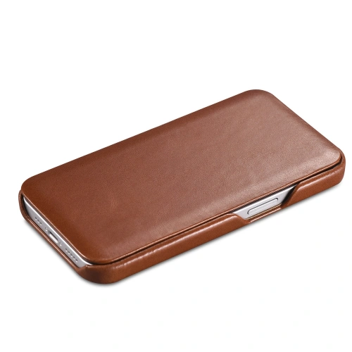 Kup Etui iCarer Curved Edge Vintage Folio Apple iPhone 13 brązowy - ICR284 - {ean13} - Sklep Home Screen