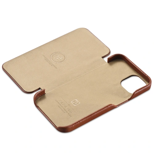 Kup Etui iCarer Curved Edge Vintage Folio Apple iPhone 13 brązowy - ICR284 - {ean13} - Sklep Home Screen