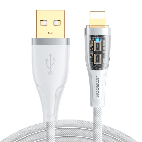 Kup Cablu Joyroom Smart Power-Off USB-A/Lightning 2.4A 1.2m alb (S-UL012A3) - JYR571 - {ean13} - Sklep Home Screen