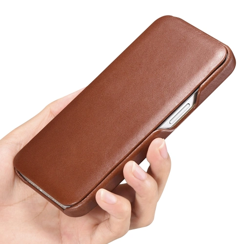 Kup Etui iCarer Curved Edge Vintage Folio Apple iPhone 13 brązowy - ICR284 - {ean13} - Sklep Home Screen