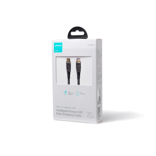 Kup Kábel Joyroom Smart Power-Off USB-C/Lightning 20W 1.2m fekete (S-CL020A3) - JYR572 - {ean13} - Sklep Home Screen