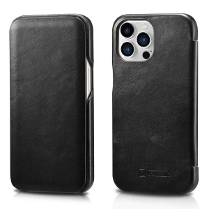 Kup Etui iCarer Curved Edge Vintage Folio Apple iPhone 13 Pro czarny - ICR285 - {ean13} - Sklep Home Screen