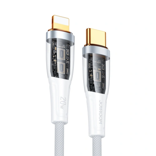Kup Cablu Joyroom Smart Power-Off USB-C/Lightning 20W 1.2m alb (S-CL020A3) - JYR573 - {ean13} - Sklep Home Screen