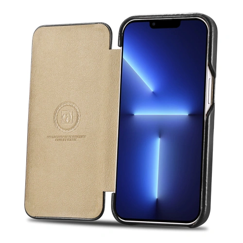Kup Etui iCarer Curved Edge Vintage Folio Apple iPhone 13 Pro černé - ICR285 - {ean13} - Sklep Home Screen