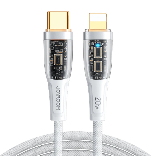 Kup Cablu Joyroom Smart Power-Off USB-C/Lightning 20W 1.2m alb (S-CL020A3) - JYR573 - {ean13} - Sklep Home Screen