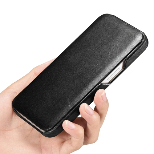 Kup Case iCarer Curved Edge Vintage Folio Apple iPhone 13 Pro schwarz - ICR285 - {ean13} - Sklep Home Screen