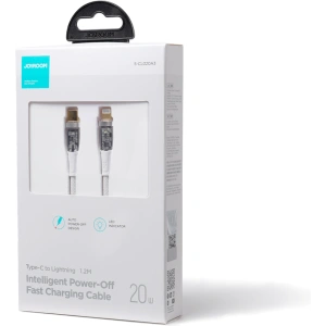 Kabel Joyroom Smart Power-Off USB-C/Lightning 20W 1.2m biały (S-CL020A3)