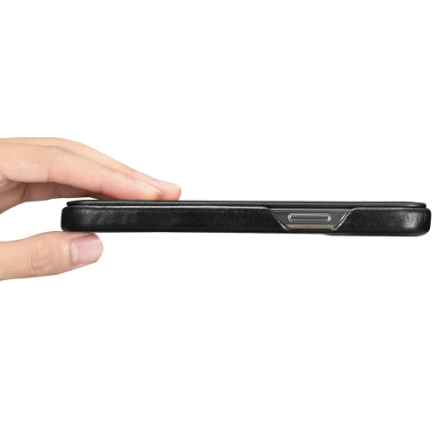 Kup Case iCarer Curved Edge Vintage Folio Apple iPhone 13 Pro schwarz - ICR285 - {ean13} - Sklep Home Screen
