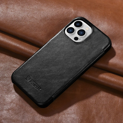 Kup Case iCarer Curved Edge Vintage Folio Apple iPhone 13 Pro schwarz - ICR285 - {ean13} - Sklep Home Screen
