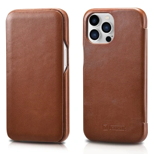 Kup Etui iCarer Curved Edge Vintage Folio Apple iPhone 13 Pro brązowy - ICR286 - {ean13} - Sklep Home Screen