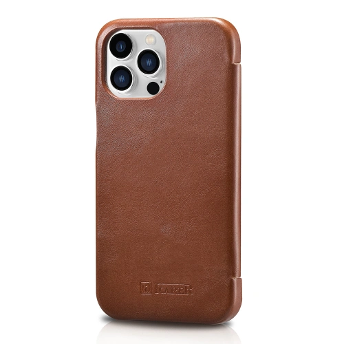 Kup Etui iCarer Curved Edge Vintage Folio Apple iPhone 13 Pro barna - ICR286 - {ean13} - Sklep Home Screen