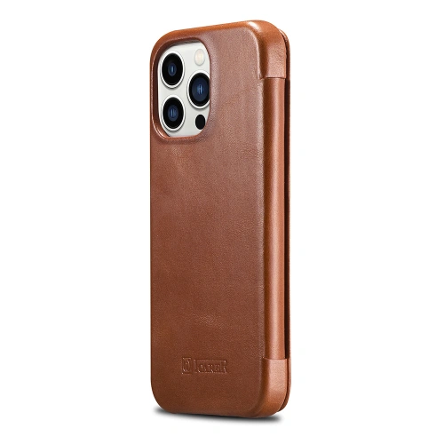 Kup Etui iCarer Curved Edge Vintage Folio Apple iPhone 13 Pro brązowy - ICR286 - {ean13} - Sklep Home Screen