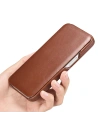 Kup Etui iCarer Curved Edge Vintage Folio Apple iPhone 13 Pro brązowy - ICR286 - {ean13} - Sklep Home Screen